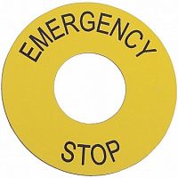 МАРКИРОВКА EMERGENCY STOP | код. ZB2BY9330 | Schneider Electric